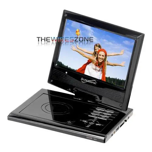 Supersonic SC-179DVD 9" Portable DVD Player w/ USB/SD & Swivel Display Supersonic