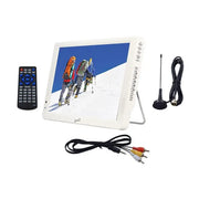 Supersonic SC-2812 White 12" Lightweight Portable LED TV w/USB SD in Supersonic