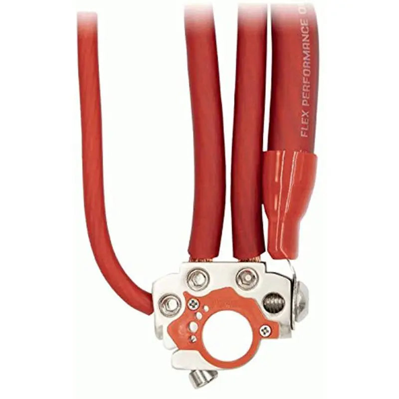T-Spec V-BATT-TML Brass Plated 4-Position 2x 0/1 to 10 AWG 2x 4 to 10 AWG Out Positive/Negative Battery Terminal T-Spec