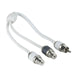 T-Spec V10RY2 v10 Series 2-Channel Marine Grade RCA Quad Twist 1 Male to 2 Females Audio Cable T-Spec