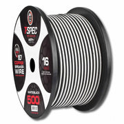 T-Spec V10SW16500-WB v10 Series Marine Grade 16 AWG 500 FT White/Black OFC Speaker Wire T-Spec