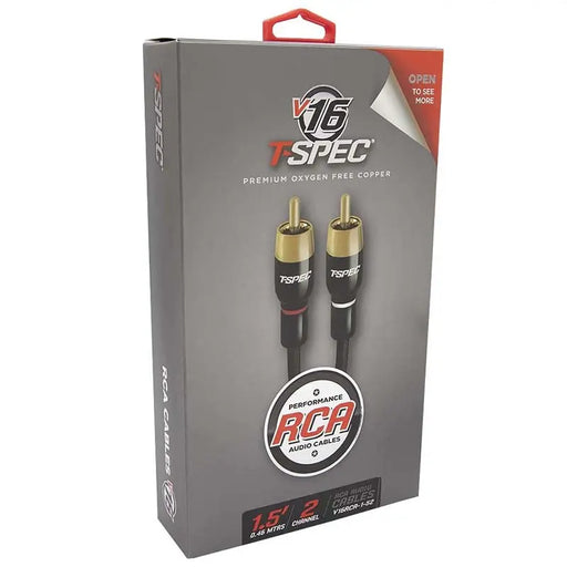 T-Spec V16RCA-1-52 V16 Series 2-Channel Gold-plated Copper RCA Audio Cables 1.5 Feet T-Spec