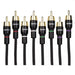 T-Spec V16RCA-174 V16 Series 4 Channel RCA Audio Cables 26 AWG OFC 17 Ft T-Spec