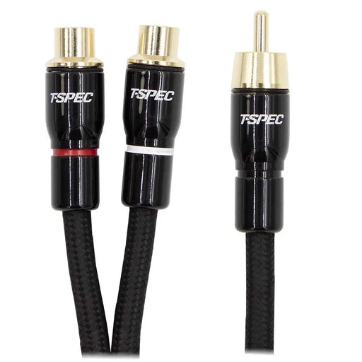 T-Spec V16RCA-Y2 V16 Series RCA Audio Cables 26AWG Gold-plated Copper 1 Male 2 Females T-Spec
