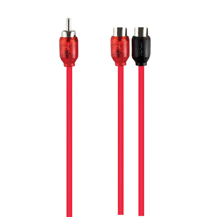 T-Spec V6RY1-10 RCA v6 Series 2-Channel 10" Audio Y Cable 1M-2F (10 pack) T-Spec