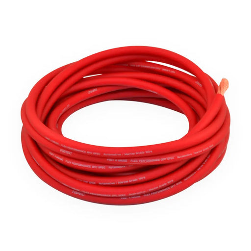 T-Spec V8GT4R V8GT Series Marine Grade 4 AWG OFC 25-100 ft Power Wire Oxygen Free Copper Red T-Spec