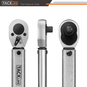 TACKLIFE 3/8" Drive Click Torque Wrench Set with Adapters and an Extension Bar (HTW1A) TACKLIFE