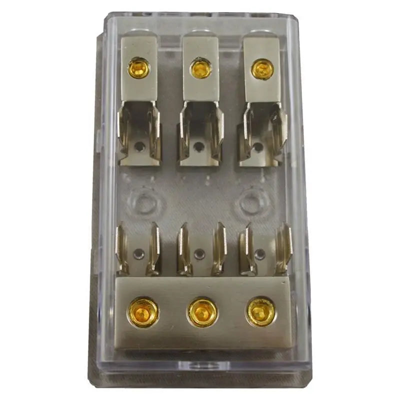 TAGU-303 Platinum AGU 3 Position 4 GA In / 8 GA Out Distribution Block The Wires Zone