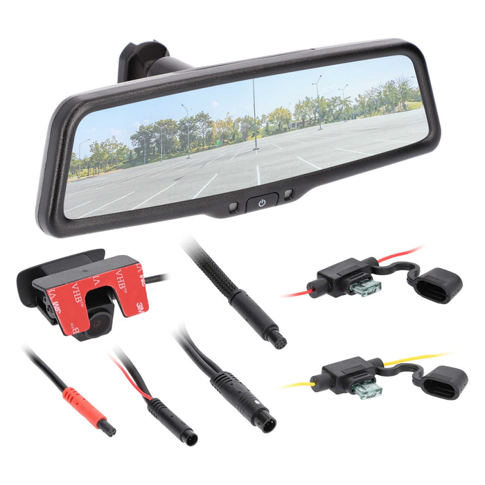 iBeam TE-LVM9 9" Live View Streaming Rearview Mirror 1080P Front & Rear 1280×320