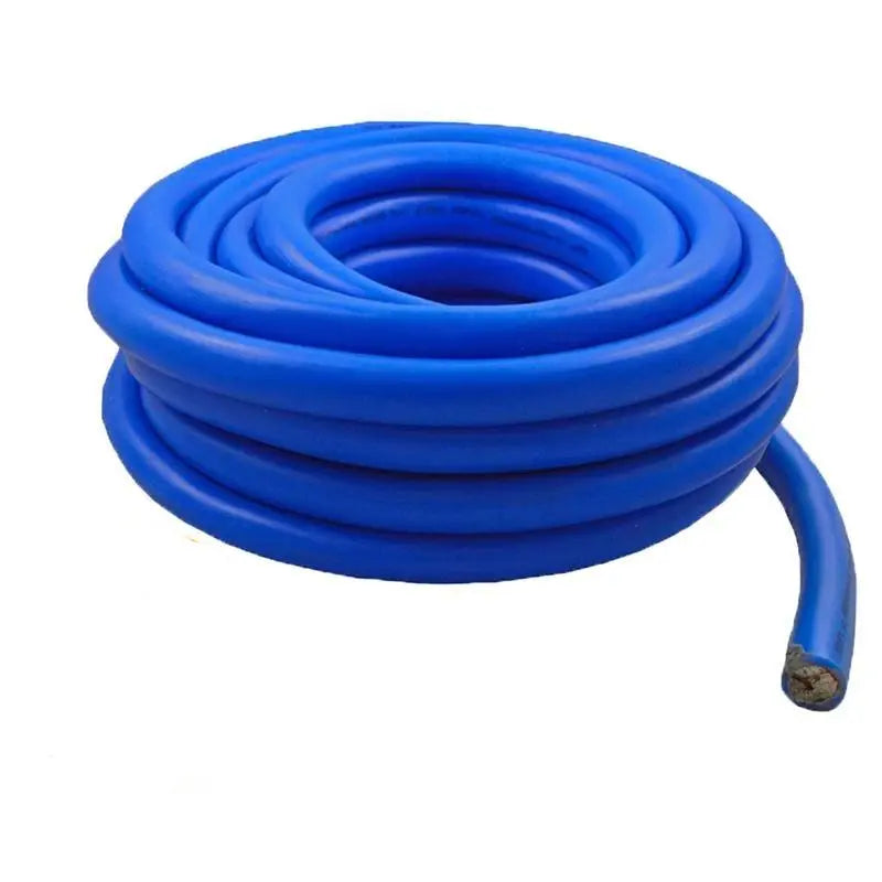 1/0 Gauge 50 Feet Total High-Performance Amplifier Power/Ground Cable (Blue/Black)