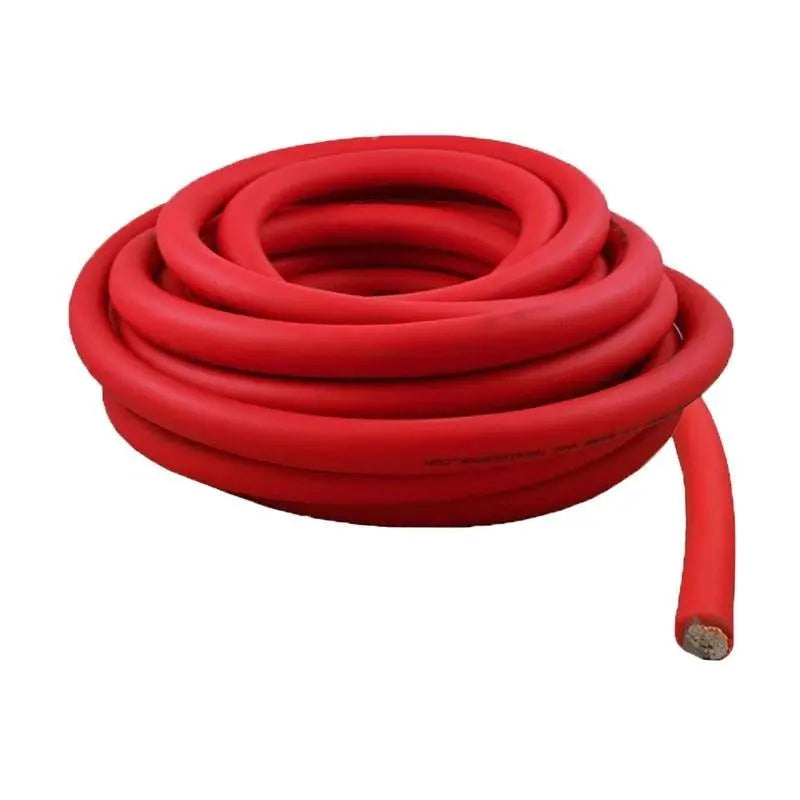 1/0 Gauge 50 Feet Total High-Performance Amplifier Power/Ground Cable (Red/Blue)