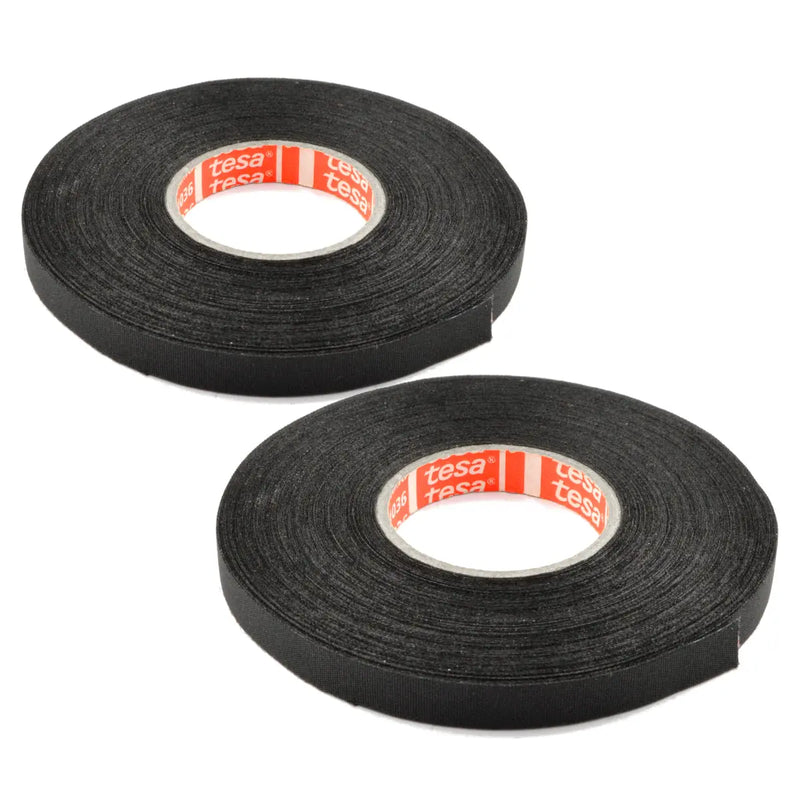 Tesa IB51026 3/8 in x 82 ft Single Layer Fabric PET Cloth Exterior Harness Tape (1-5 pack) The Install Bay