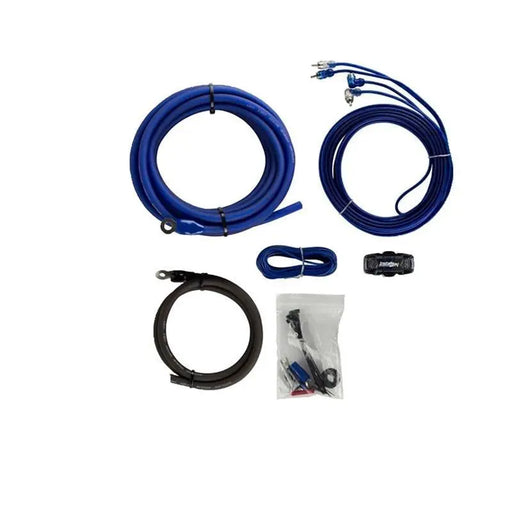 The Install Bay AK4 Blue 1600W 4 Gauge Complete Amplifier Wiring Kit The Install Bay