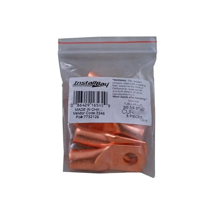 Install Bay CUR6 High Quality 6-Gauge Uninsulated Copper Butt Connector