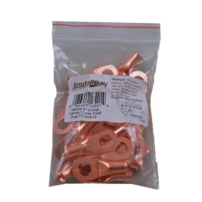 The Install Bay CUR2516 Copper 2 Gauge 5/16" Ring Terminal (10/pack) The Install Bay