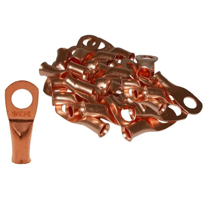The Install Bay CUR438 Copper 4 Gauge 3/8" Ring Terminal (25/pack) The Install Bay