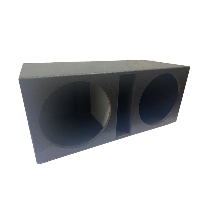 Dual 10" Ported Polymer Coated Car Box Speaker Subwoofer Enclosure Cab
