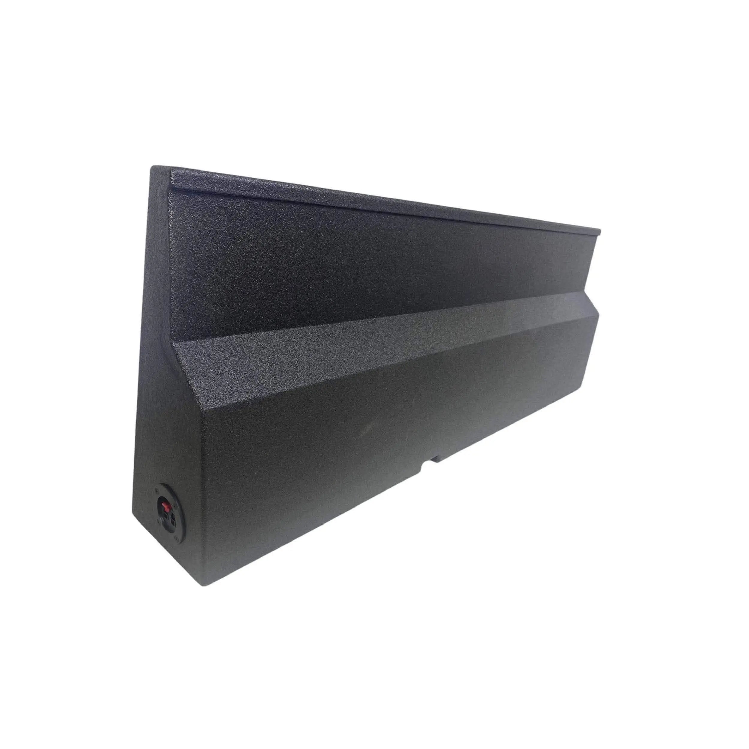 Dual 10" Sealed & Sprayed Car Box Speaker Subwoofer Enclosure