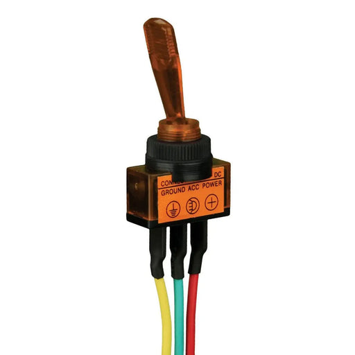 The Install Bay IBITSA Universal Pre Wired Toggle Amber Switch Package of 5 The Install Bay