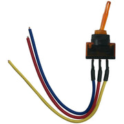 The Install Bay IBITSA Universal Pre Wired Toggle Amber Switch Package of 5 The Install Bay