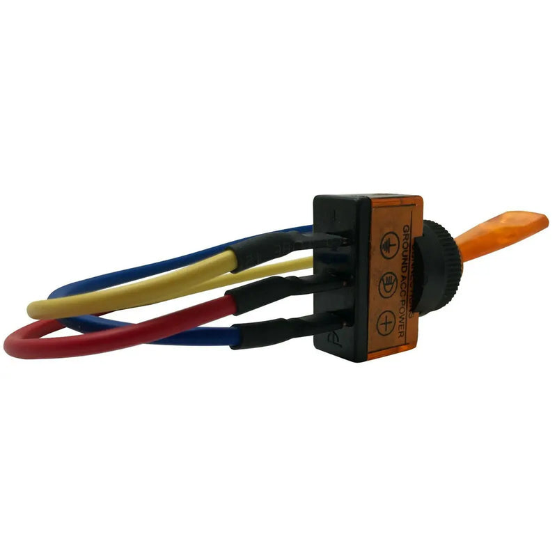 The Install Bay IBITSA Universal Pre Wired Toggle Amber Switch Package of 5 The Install Bay
