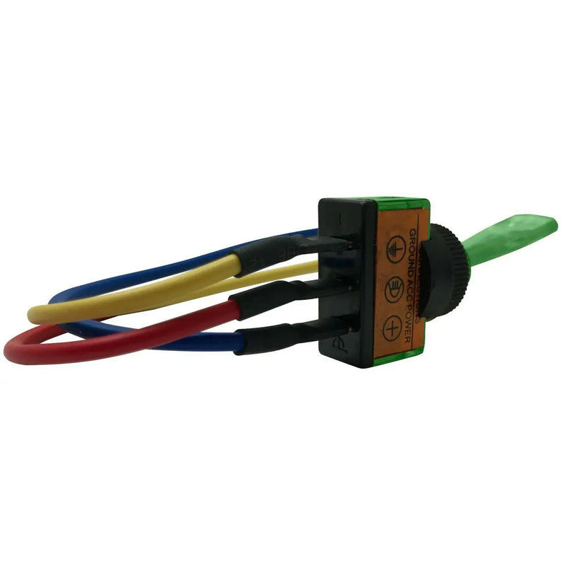 The Install Bay IBITSG Universal Pre Wired Toggle Green Switch Package of 5 The Install Bay
