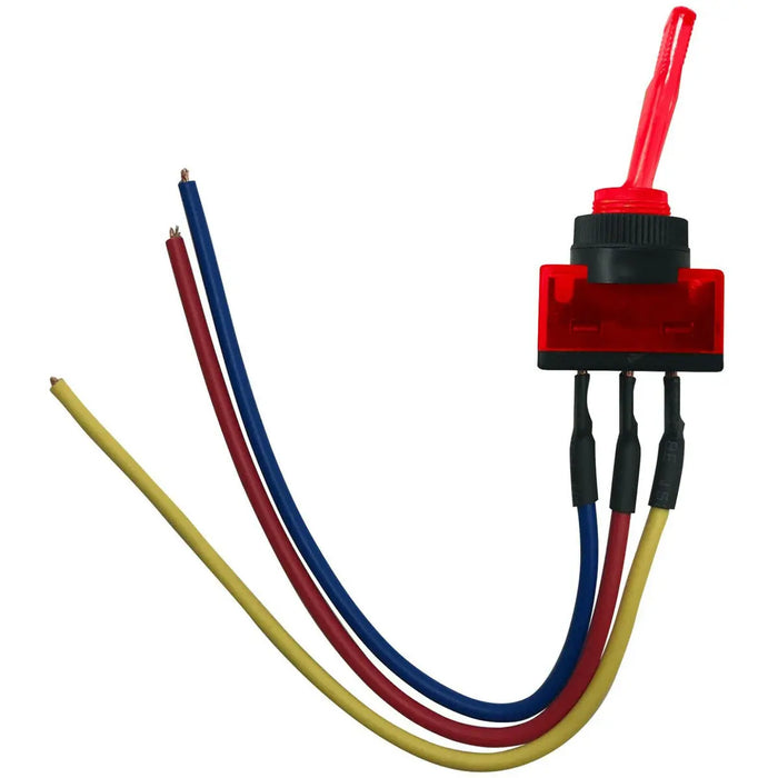 The Install Bay IBITSR Universal Pre Wired Toggle Red Switch Package of 5 The Install Bay