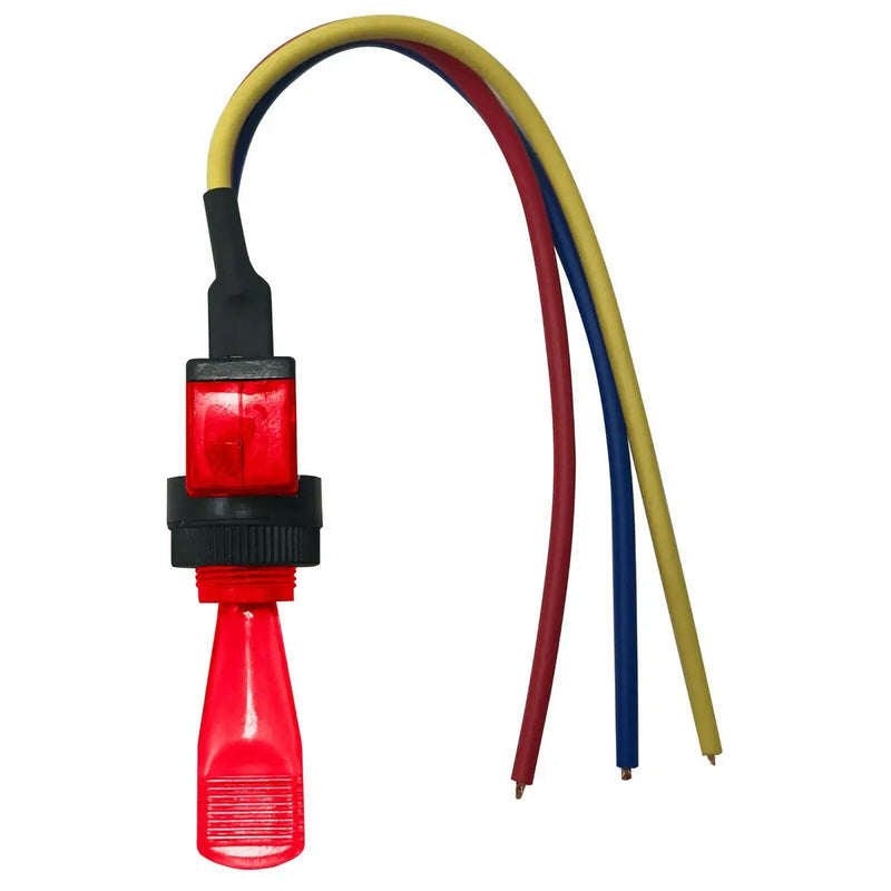 The Install Bay IBITSR Universal Pre Wired Toggle Red Switch Package of 5 The Install Bay