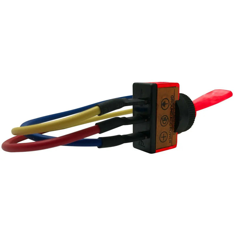 The Install Bay IBITSR Universal Pre Wired Toggle Red Switch Package of 5 The Install Bay