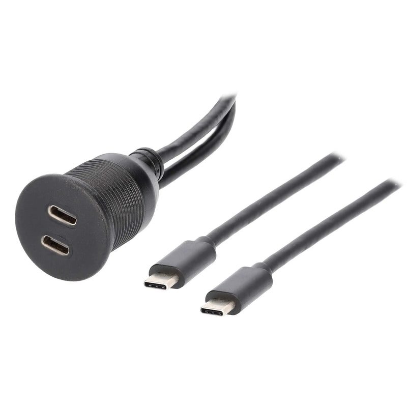 The Install Bay IBR113 Dual USB-C Charge And Data Flush Mount The Install Bay