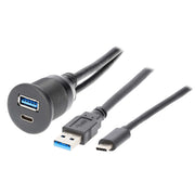The Install Bay IBR114 USB A 3.0 + USB-C Charge And Data Flush Mount The Install Bay