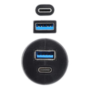 The Install Bay IBR114 USB A 3.0 + USB-C Charge And Data Flush Mount The Install Bay