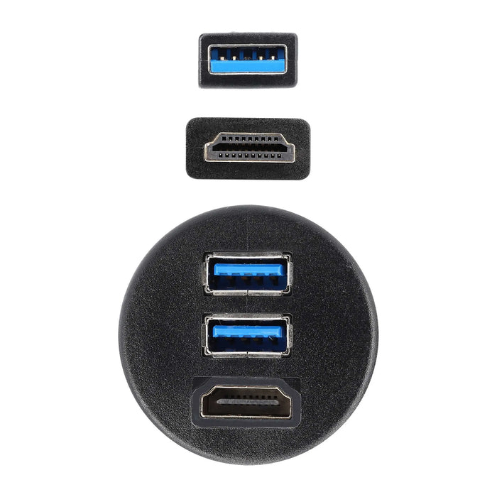 The Install Bay IBR115 HDMI & 2 USB 3.0 Flush Mount The Install Bay