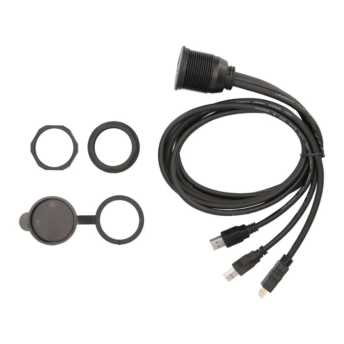 The Install Bay IBR115 HDMI & 2 USB 3.0 Flush Mount The Install Bay