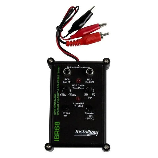 The Install Bay IBR68 9 Volt All in One RCA Cable and Speaker Tester The Install Bay