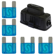 The Install Bay MAXIHDH Heavy Duty Maxi Fuse Holder with 5 Pieces 20-100 Amp MAXI Fuses The Wires Zone