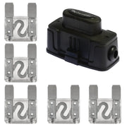 The Install Bay MAXIHDH Heavy Duty Maxi Fuse Holder with 5 Pieces 20-100 Amp MAXI Fuses The Wires Zone