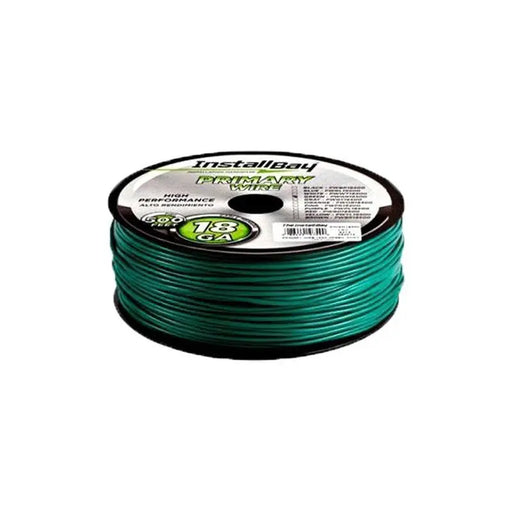 The Install Bay PWGN18500 Green 18 Gauge 500 Feet Coil Stranded Primary Wire The Install Bay