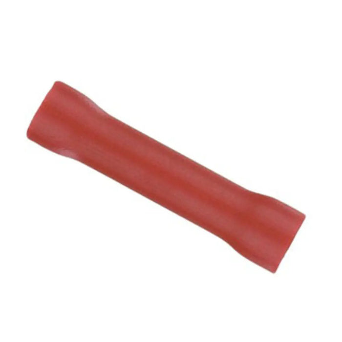 The Install Bay RVBC825 Red Vinyl Butt Connector 8 Gauge - Package of 25 The Install Bay
