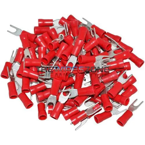 The Install Bay RVST6 Vinyl Red 22/18 Gauge #6 Spade Terminal (100/pk) The Install Bay