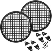 The Wires Zone 8 Inch Durable Metal Mesh Speaker Subwoofer Grill Waffle Style w/ Clips The Wires Zone