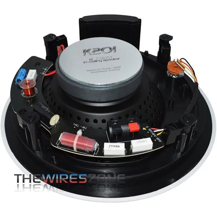 The Wires Zone K201 2-Way 8 Ohms 8" In-Ceiling Home Speaker (pair) The Wires Zone