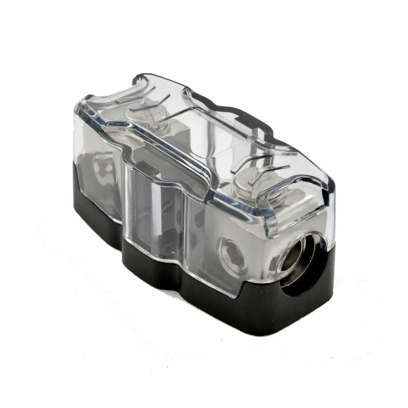The Wires Zone MANLFH-48  Mini ANL Fuse Holder 4 or 8 Gauge Nickel Plated The Wires Zone