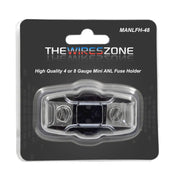 The Wires Zone MANLFH-48  Mini ANL Fuse Holder 4 or 8 Gauge Nickel Plated The Wires Zone