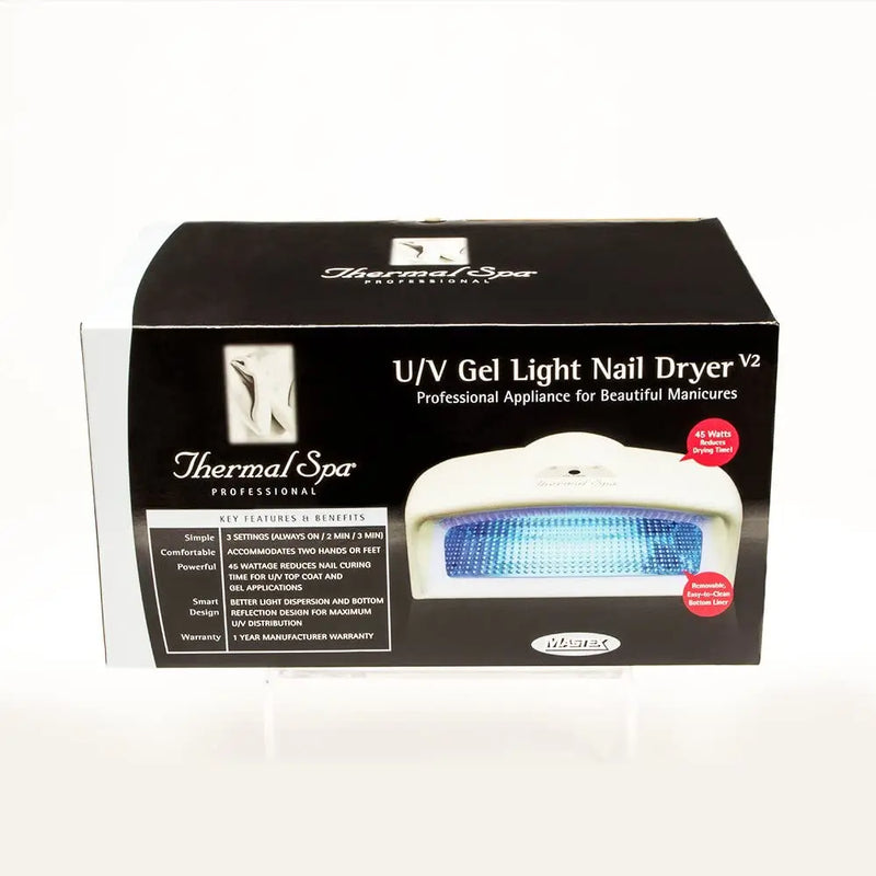Thermal Spa UV Auto Gel Lamp Nail Dryer Top Tier 45 Watt Portable White Others