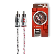TruConnex TC6-20 20 Feet 2 Channel OFC Twisted Pair Stereo Audio RCA Cable TruConnex