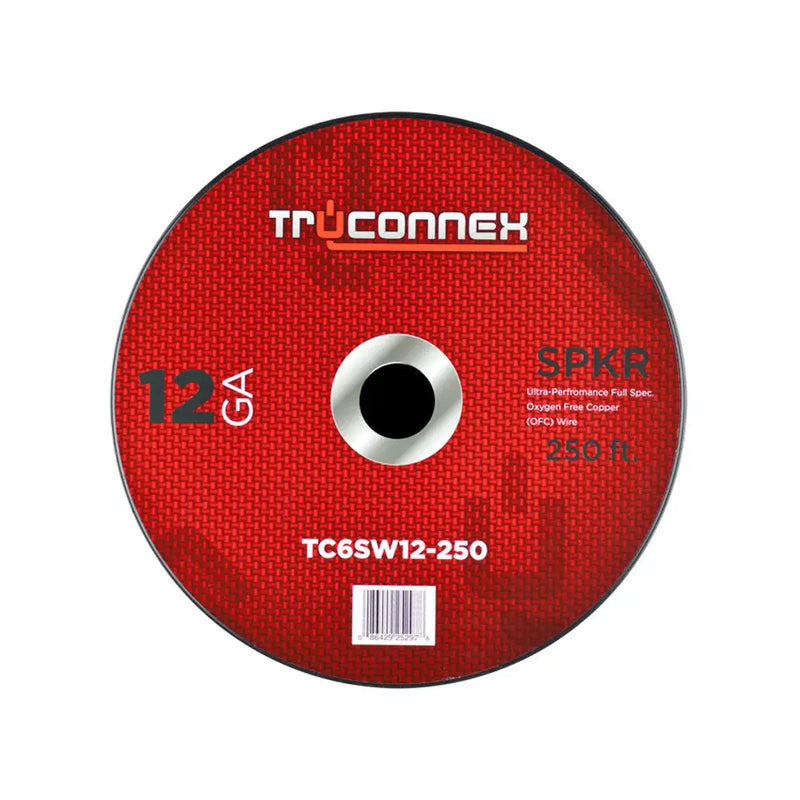 TruConnex TC6SW12-250 12 Gauge Speaker Wire 250ft Oxygen-Free Copper 12AWG Cable TruConnex