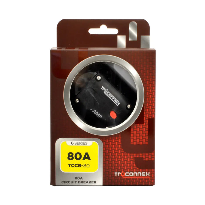 TruConnex TCCB-80 80 Amp Circuit Breaker w/ Manual Reset Button for Au