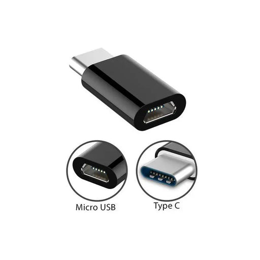 Type-C Adapter Micro USB Female To USB C Male Connector Data Sync Fast Charging Logico