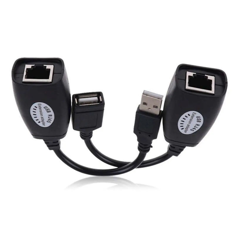 USB Extension Cable Over Cat5e Cat6 RJ45 Extender Adapter 150 ft The Wires Zone